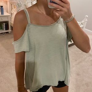 Free People Green Alex T shirt